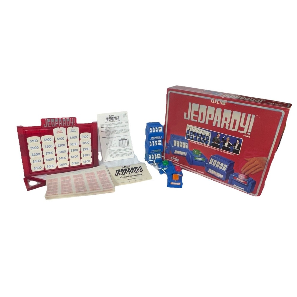 Jeopardy Board Game Vintage 1987 Pressman King World.‎ All Parts Included